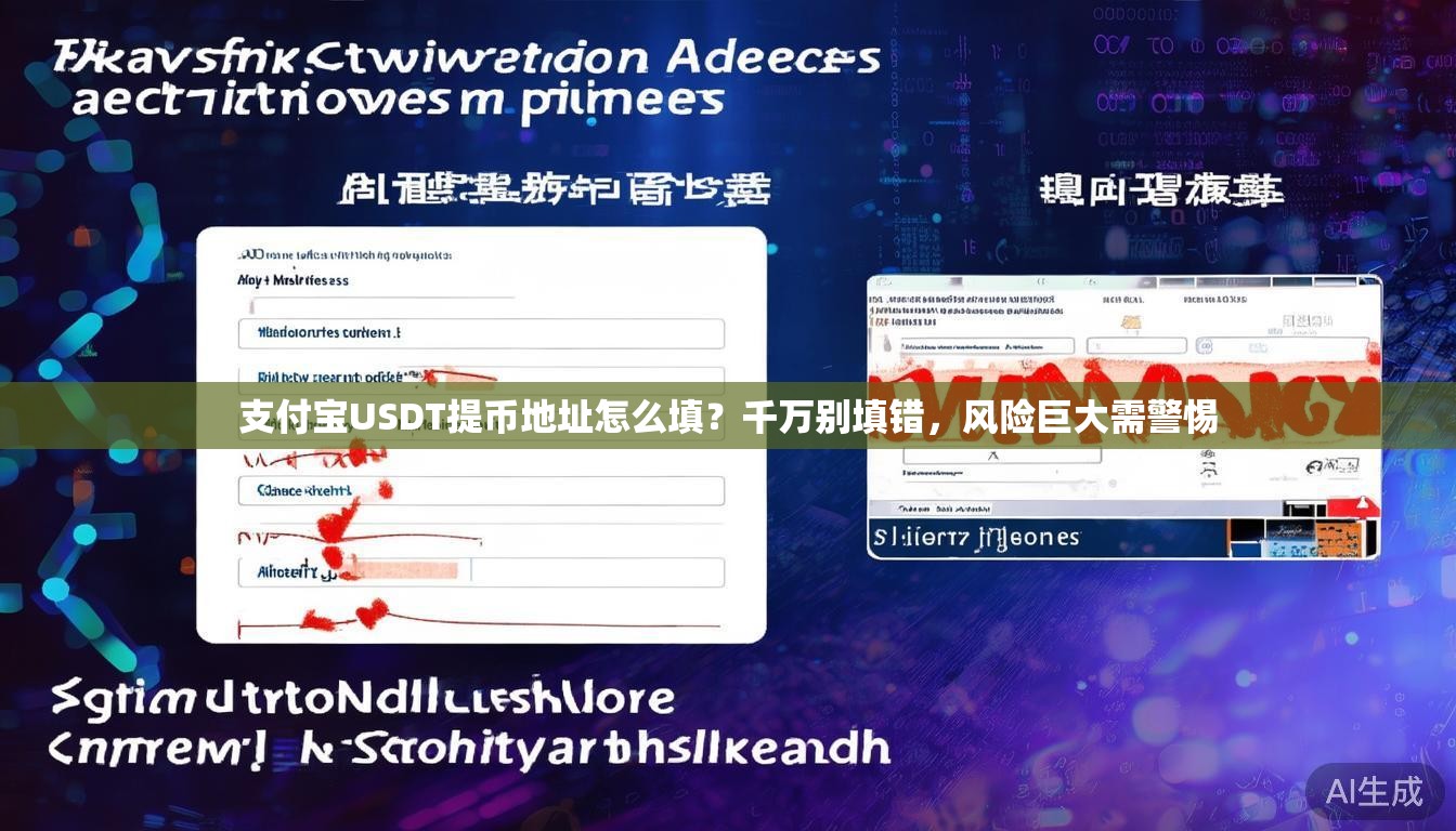 支付宝USDT提币地址怎么填？千万别填错，风险巨大需警惕