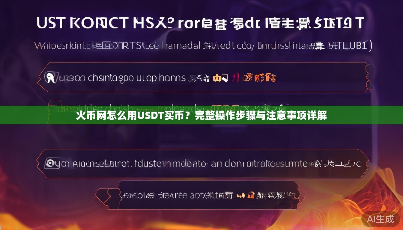 火币网怎么用USDT买币？完整操作步骤与注意事项详解