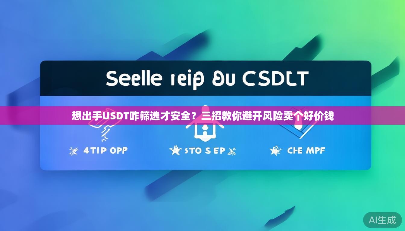 想出手USDT咋筛选才安全？三招教你避开风险卖个好价钱