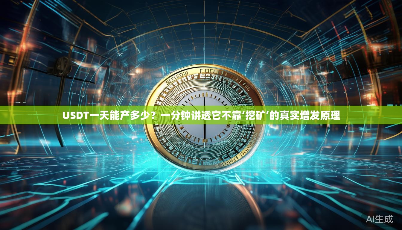 USDT一天能产多少？一分钟讲透它不靠‘挖矿’的真实增发原理